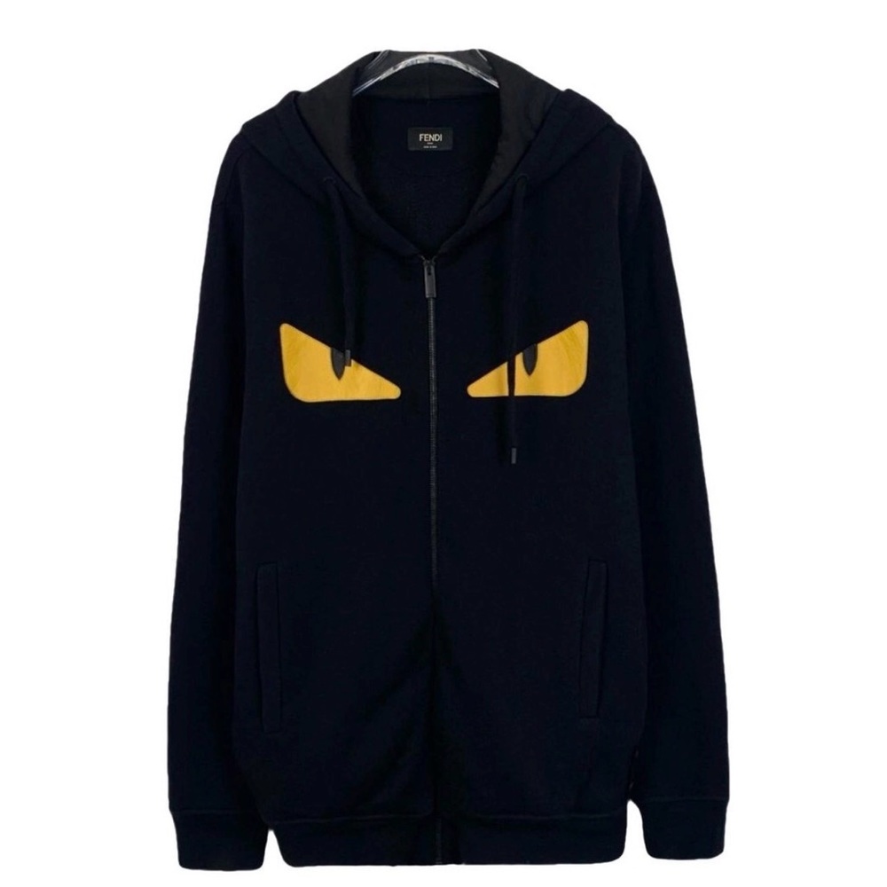 Fendi Black Jacket with Yellow Accents
